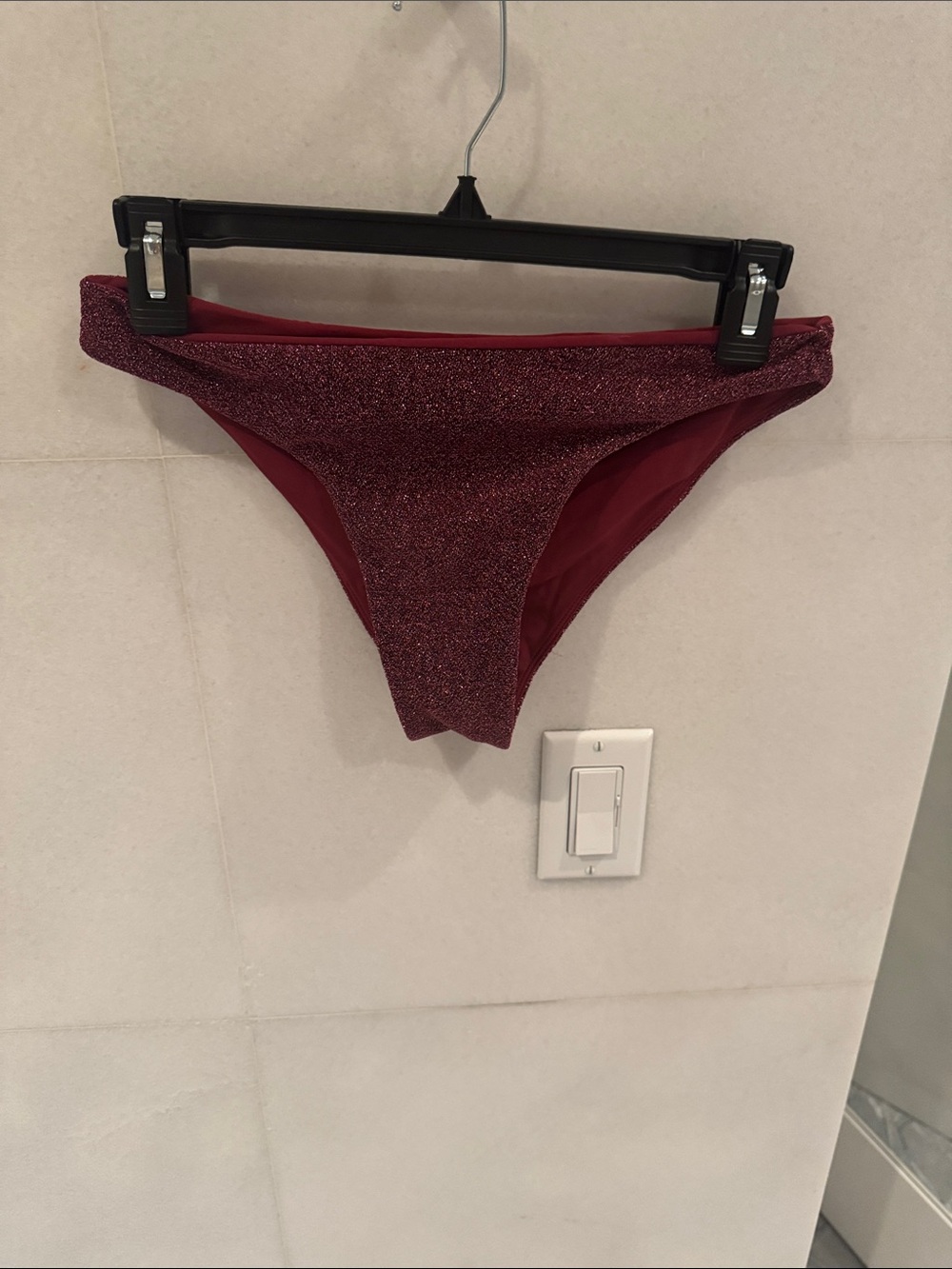 Mikoh lurex pink bikini bottom